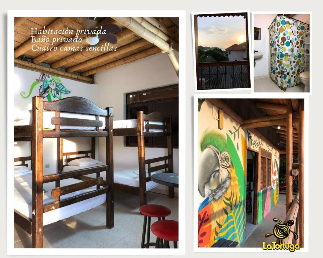 La Tortuga Hostel Taganga Exterior foto